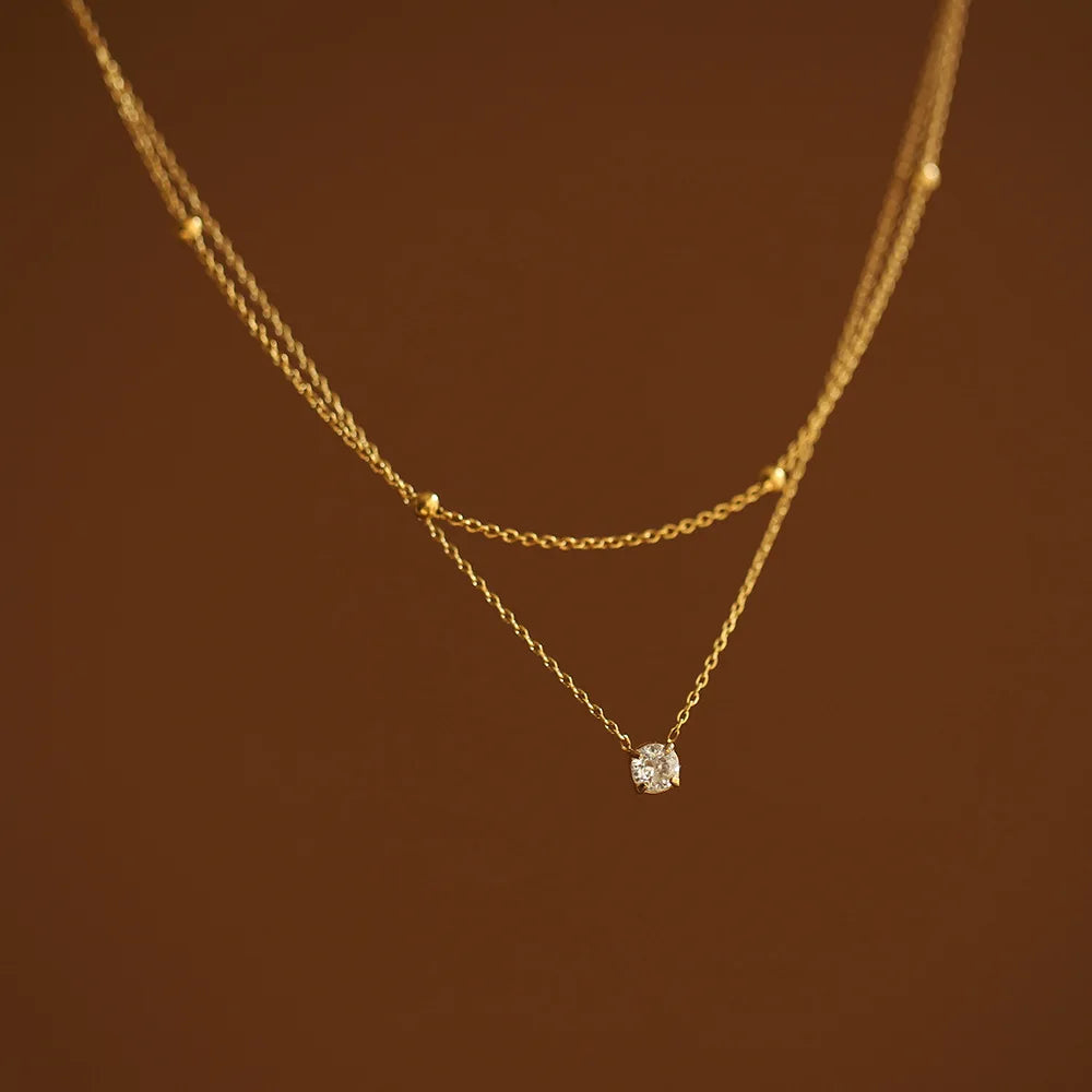 Zirconia Pendant Necklaces