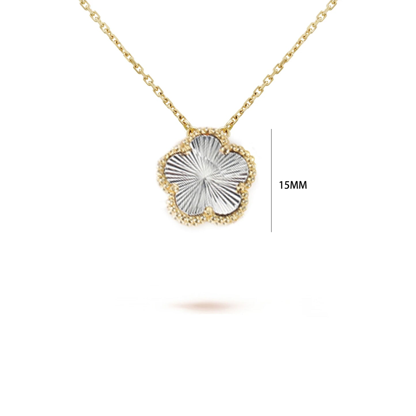 Five-Leaf Flower Pendant Necklace