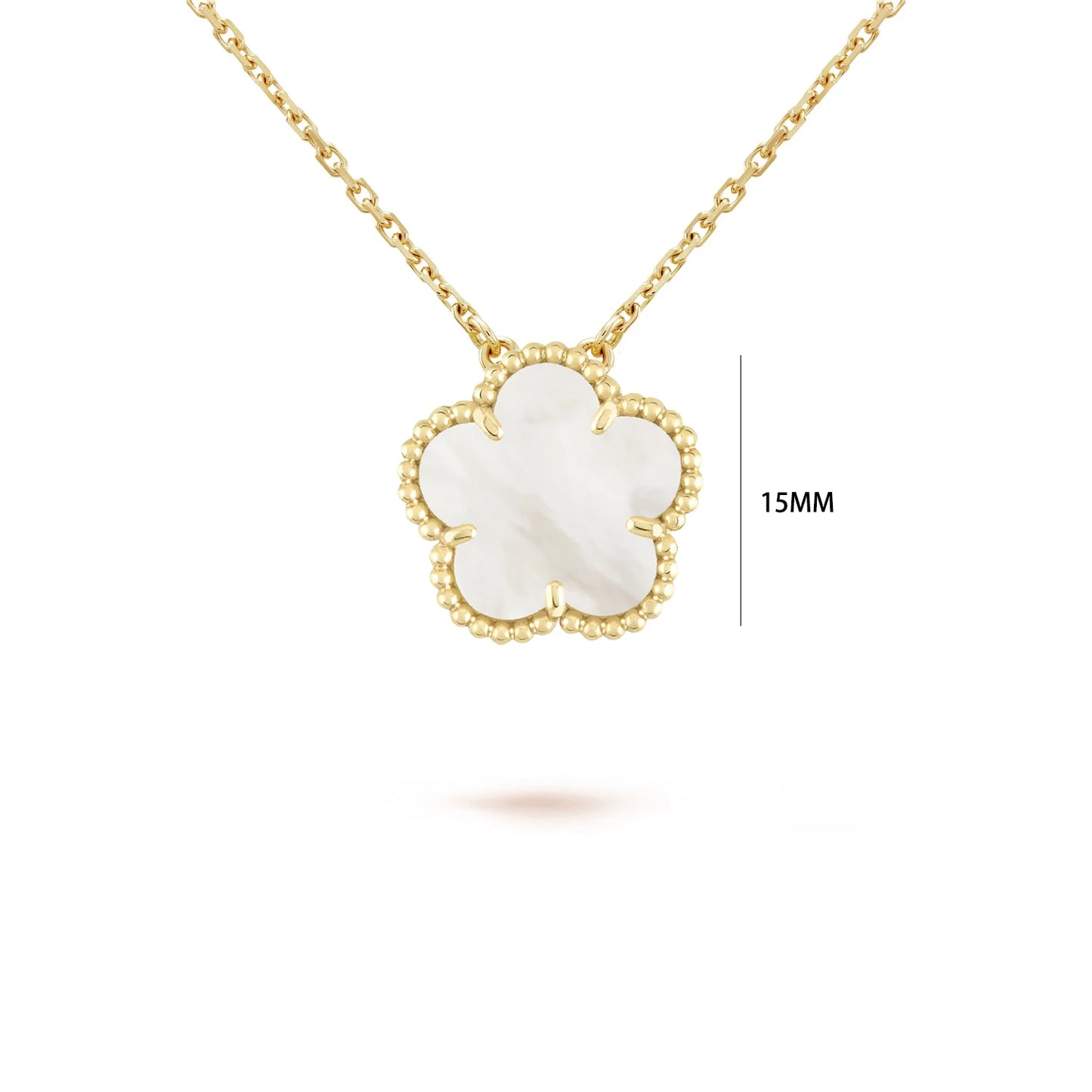 Five-Leaf Flower Pendant Necklace