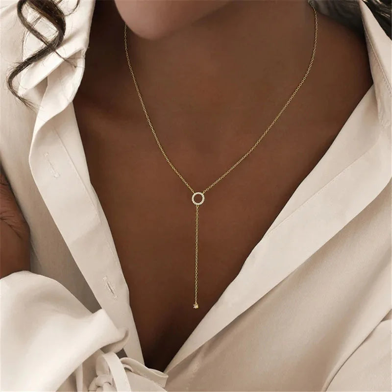 Double-Deck Circle Necklace