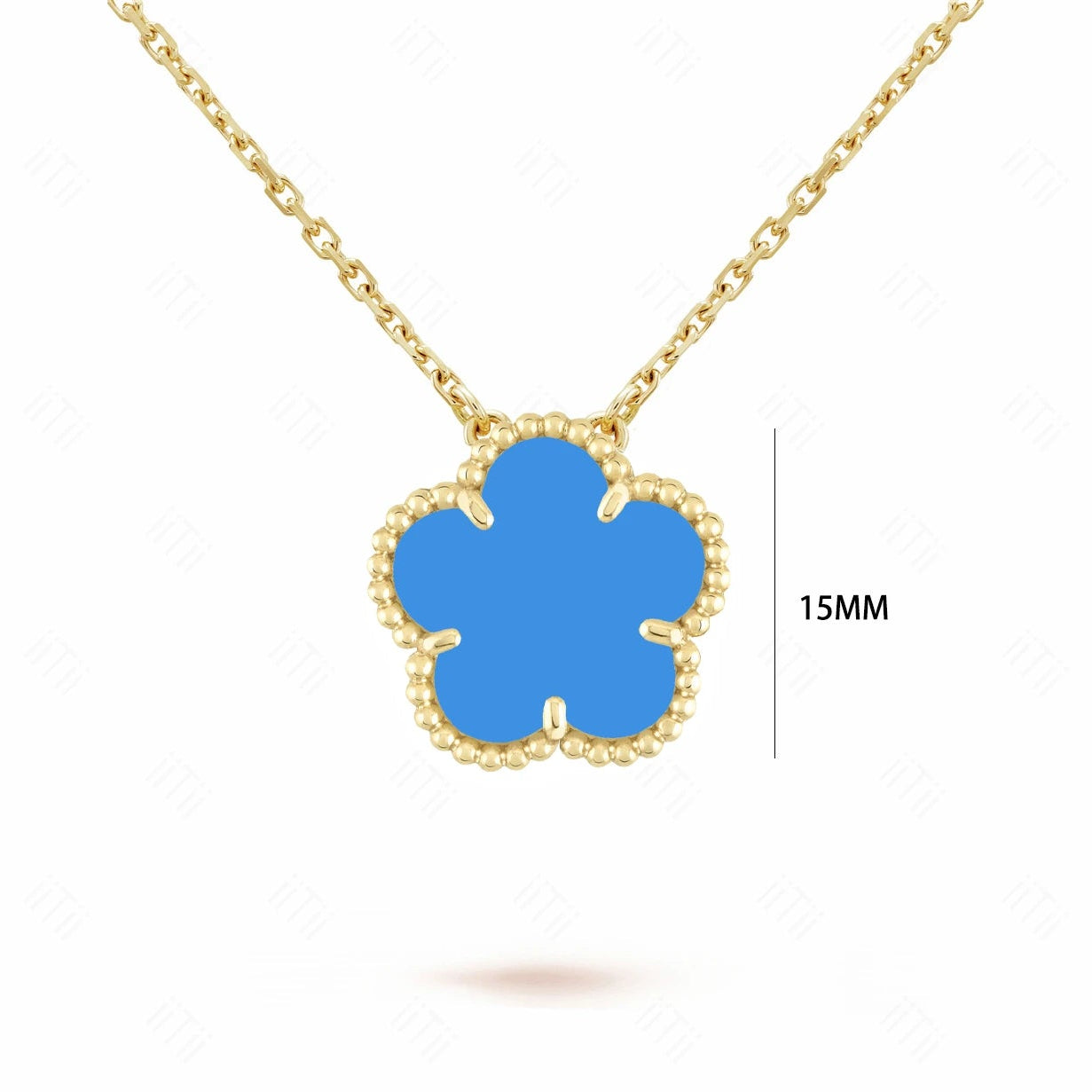 Five-Leaf Flower Pendant Necklace