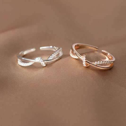 Cross Knot Stackable Ring