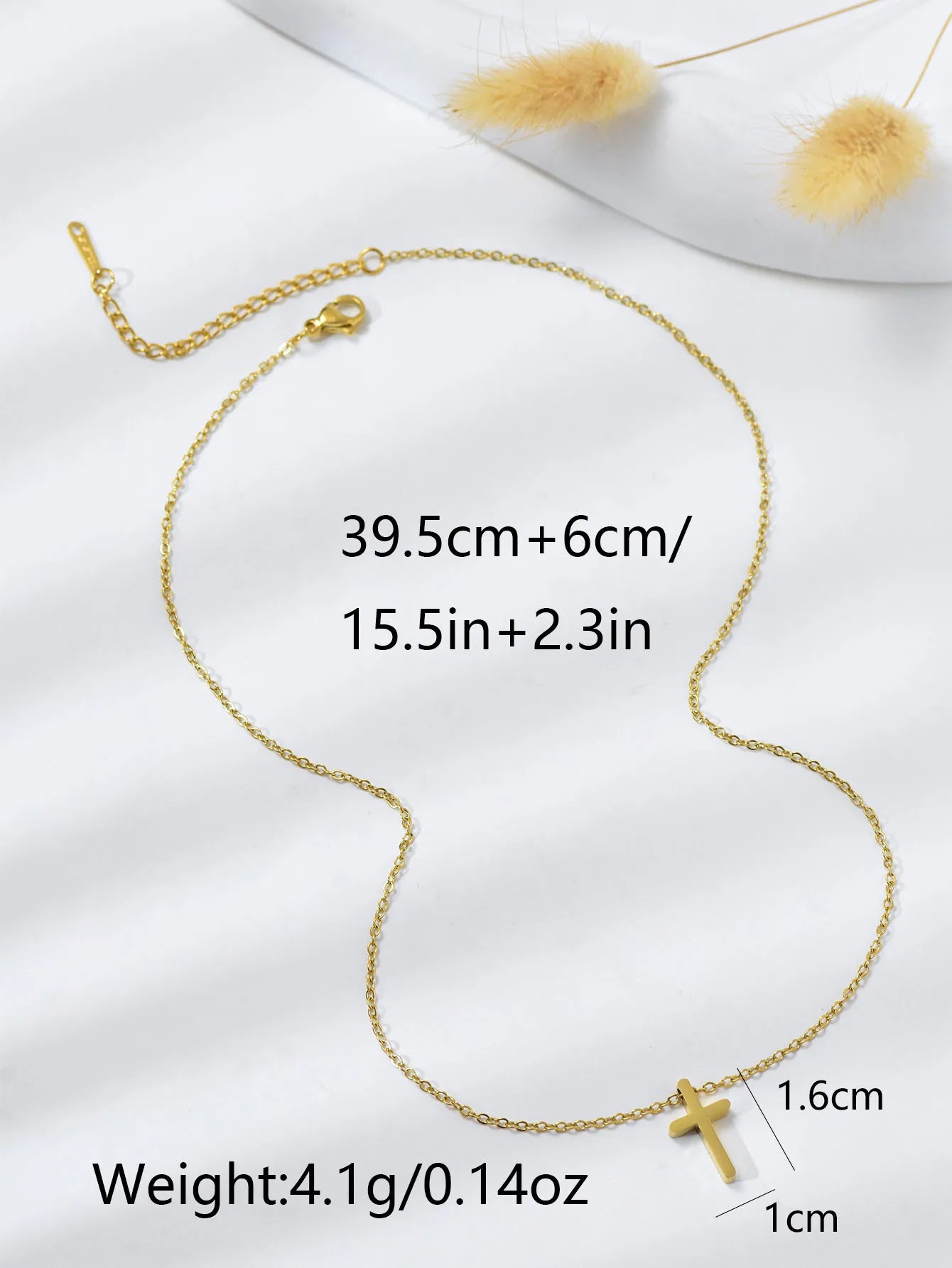 Minimalist Cross Shape Pendant Necklace