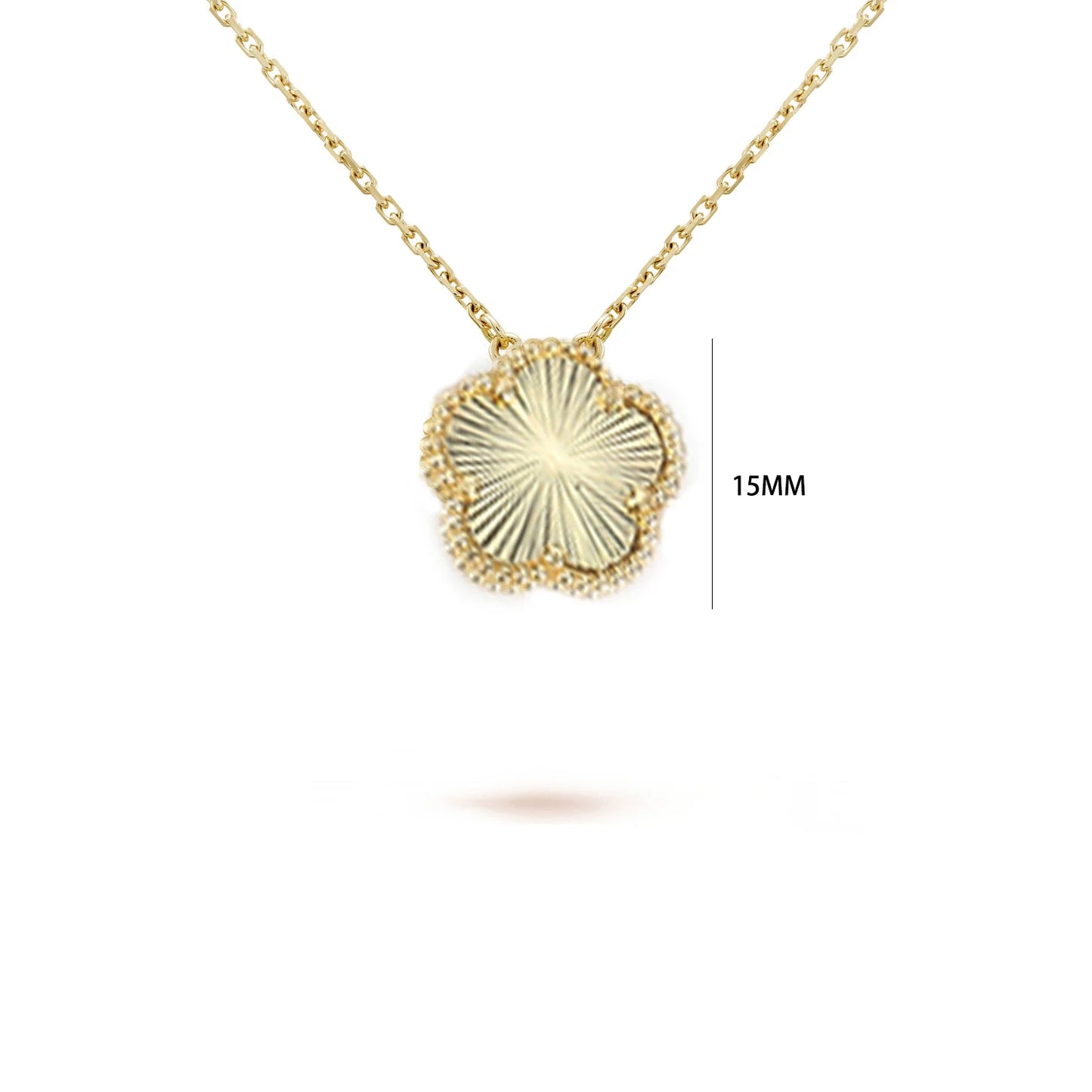 Five-Leaf Flower Pendant Necklace