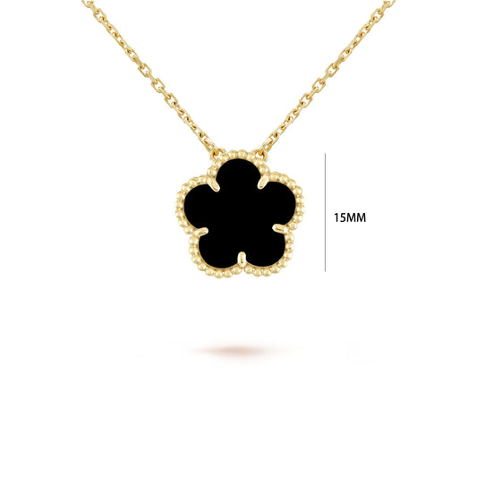 Five-Leaf Flower Pendant Necklace