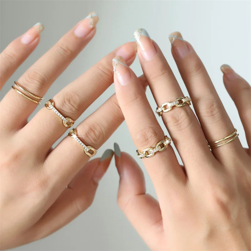 Geometric Open Rings - Resizeable